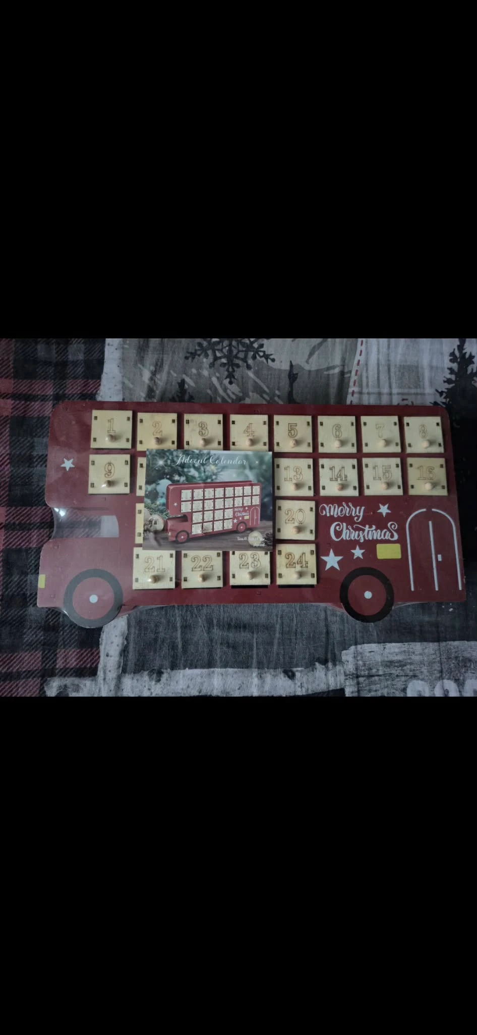 Calendrier bus anglais Noël
